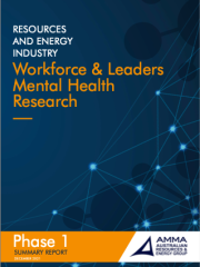 The title page of the Resource and Engery Industry Workforce and Leaders Mental Health research program.